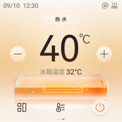 步骤3-关机状态:热水6小时后开机 40°