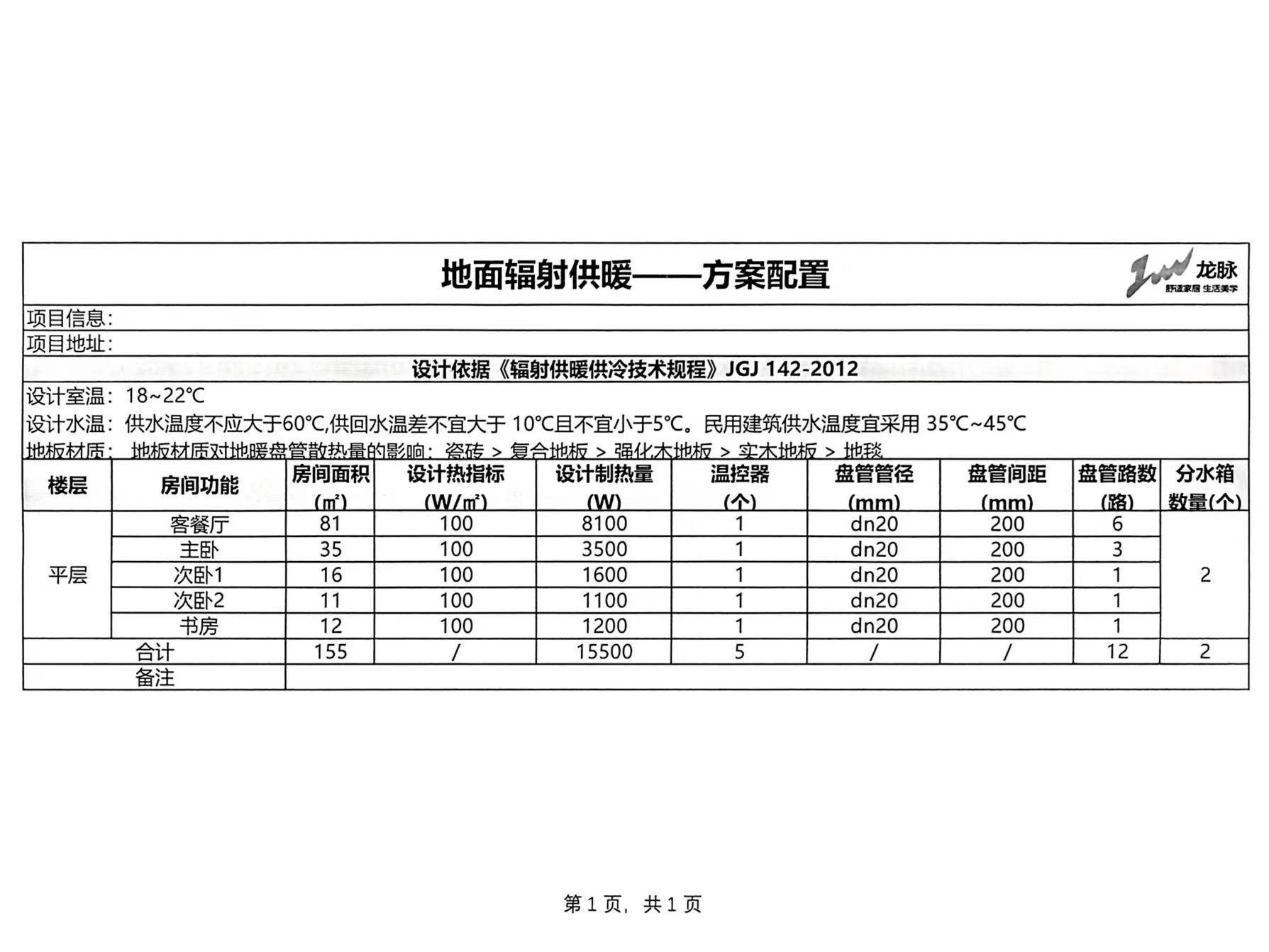方案配置012