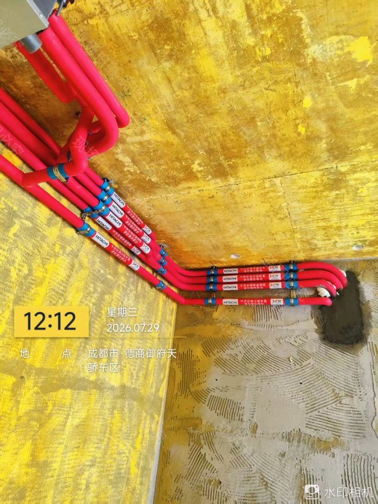 成都市双流区德商御府天骄H老师-空调冷媒管道弯头工艺展示