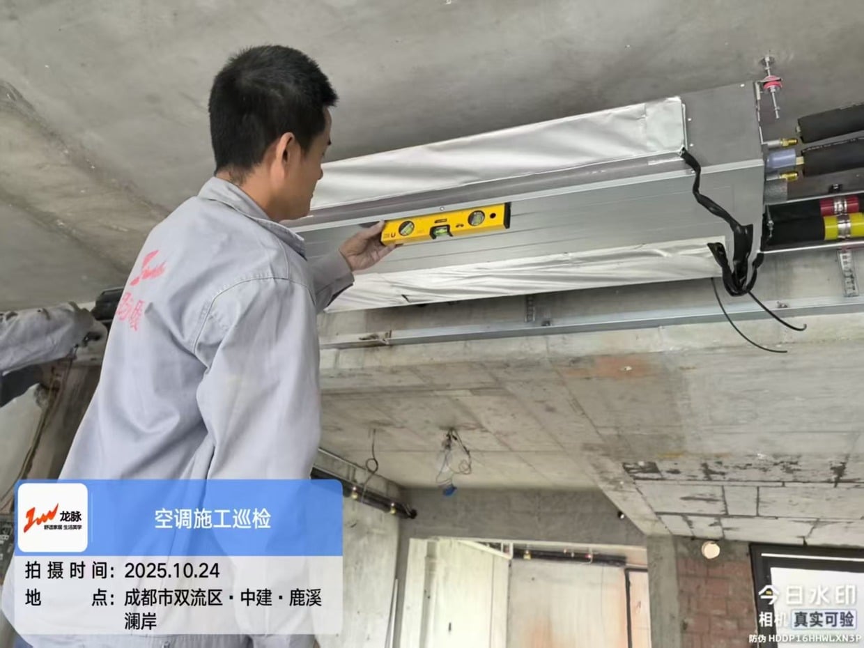 双流中建鹿溪澜岸·水平尺检查