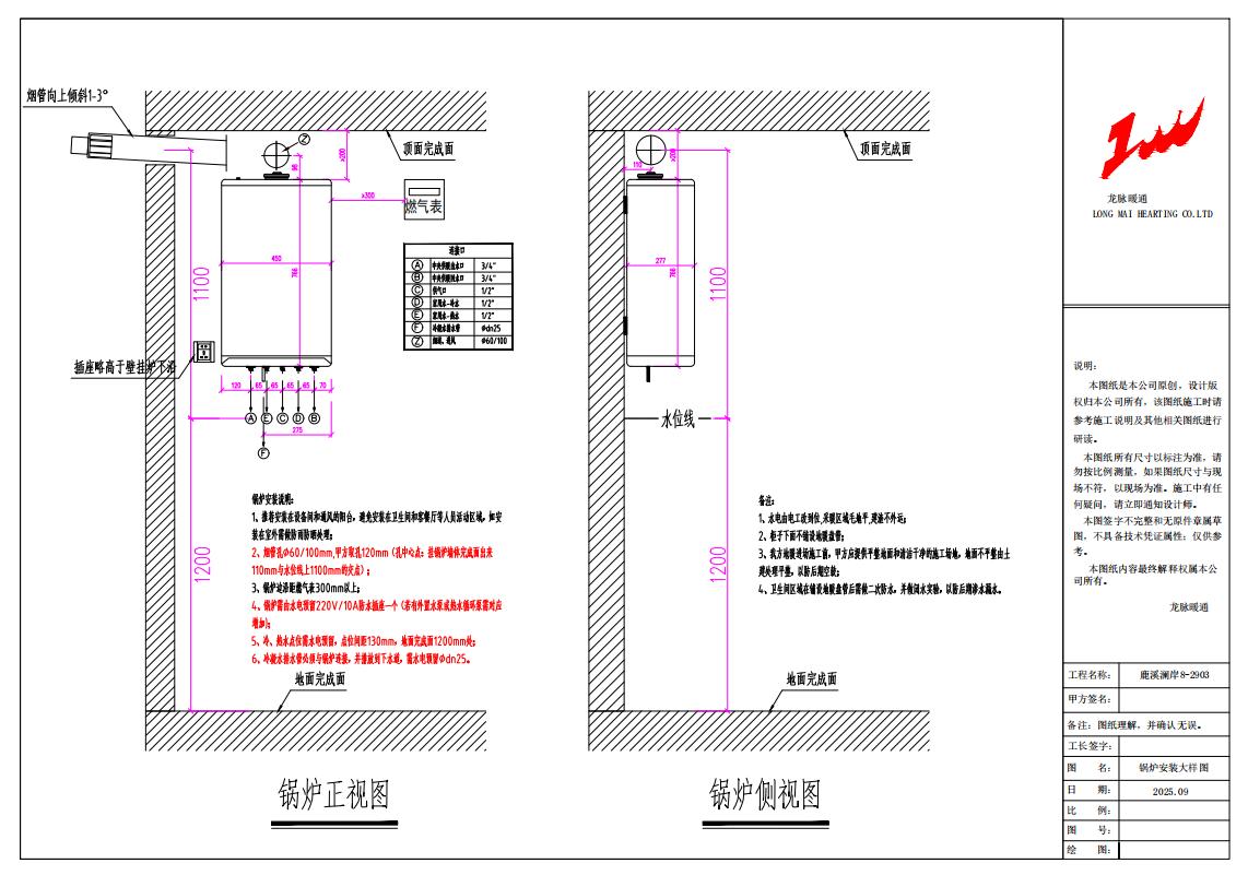 双流中建鹿溪澜岸·壁挂炉尺寸图