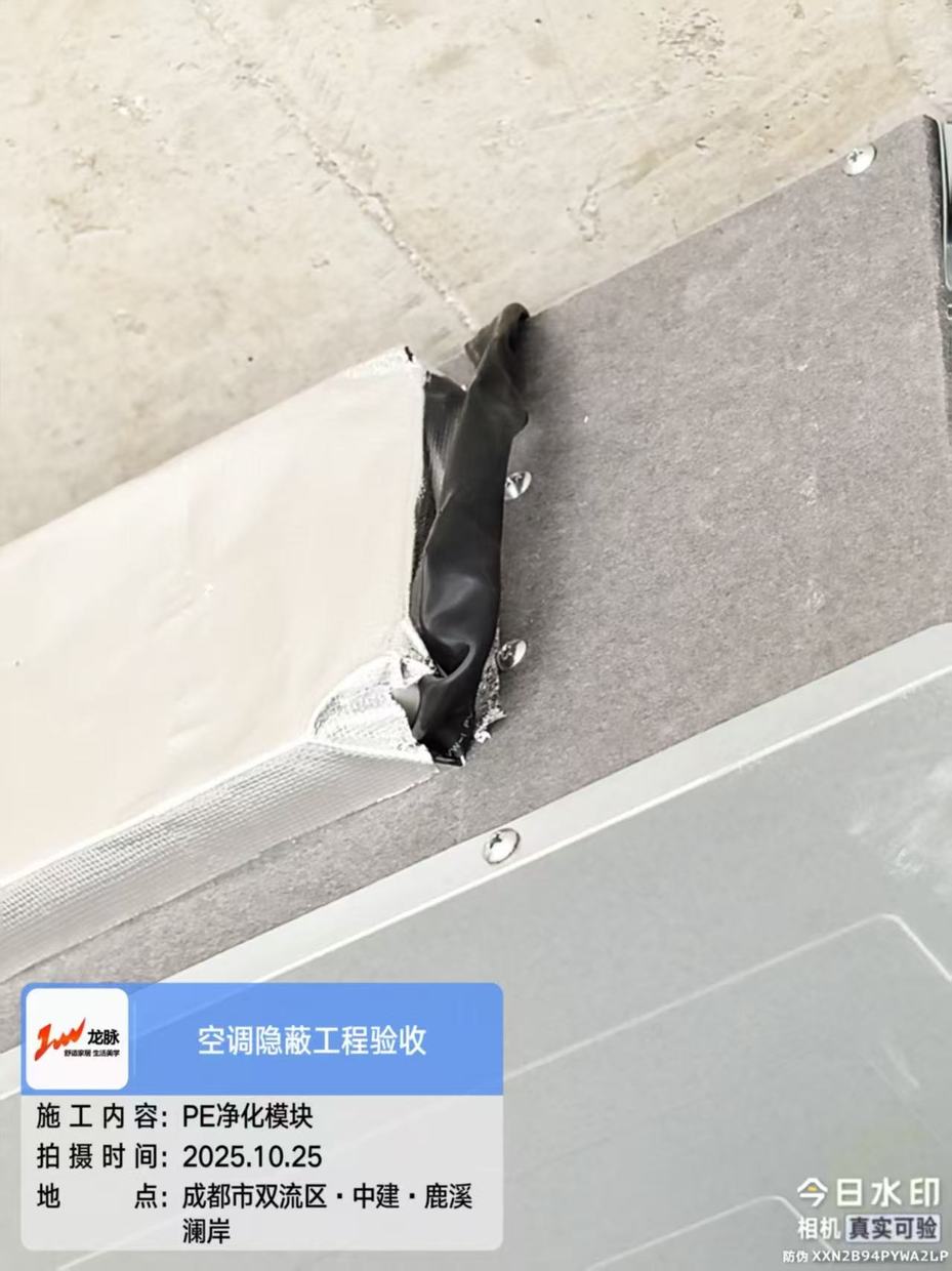 双流中建鹿溪澜岸·PE生态净化模块检查