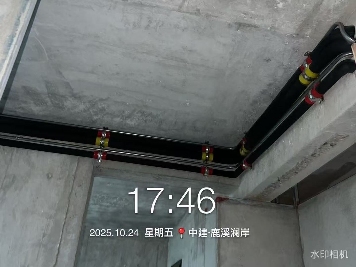 双流中建鹿溪澜岸·线管采用不锈钢管