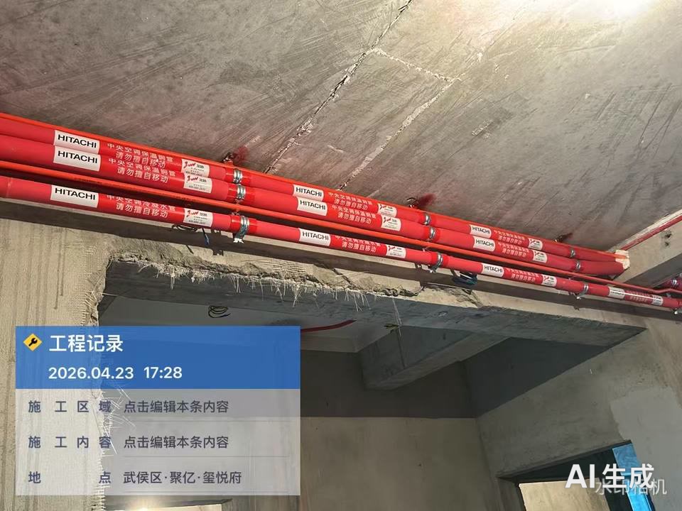 管路安装工艺实拍（4） | 龙脉暖通标准施工 | 聚亿府·本项目