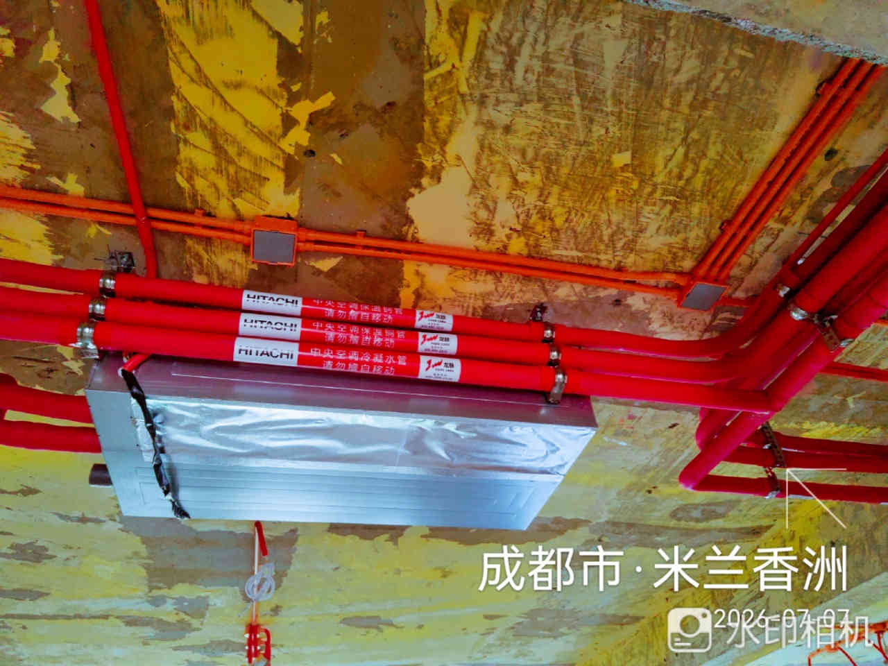 成都市青羊区米兰香洲-白老师-空调内机安装实景 01