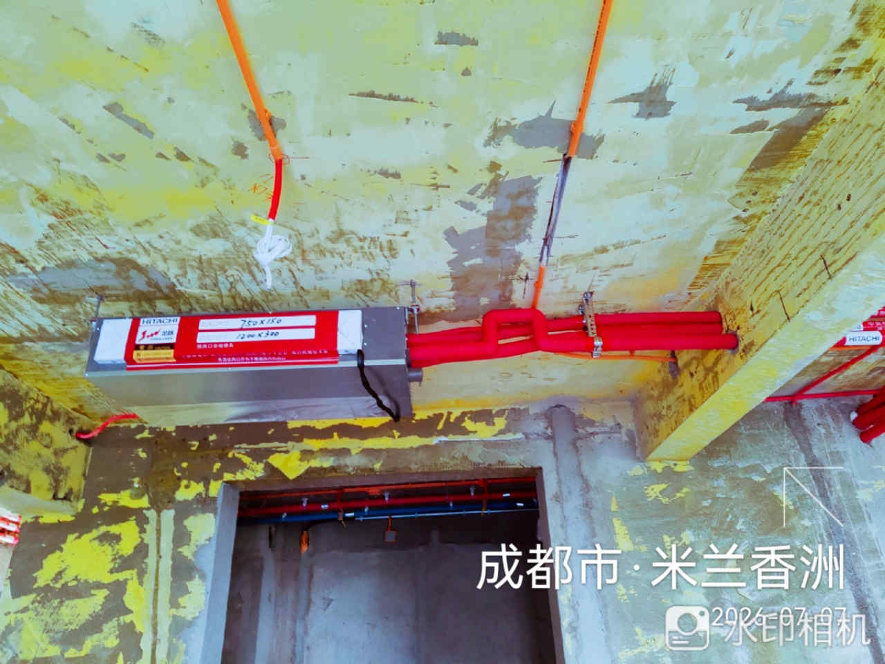 成都市青羊区米兰香洲-白老师-空调内机安装实景 05