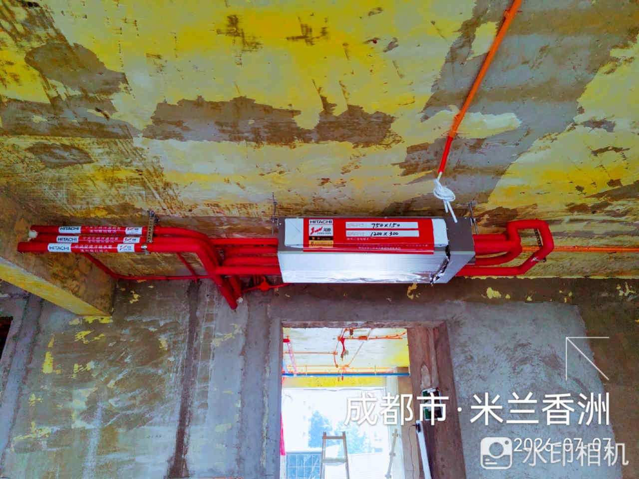 成都市青羊区米兰香洲-白老师-空调内机安装实景 06