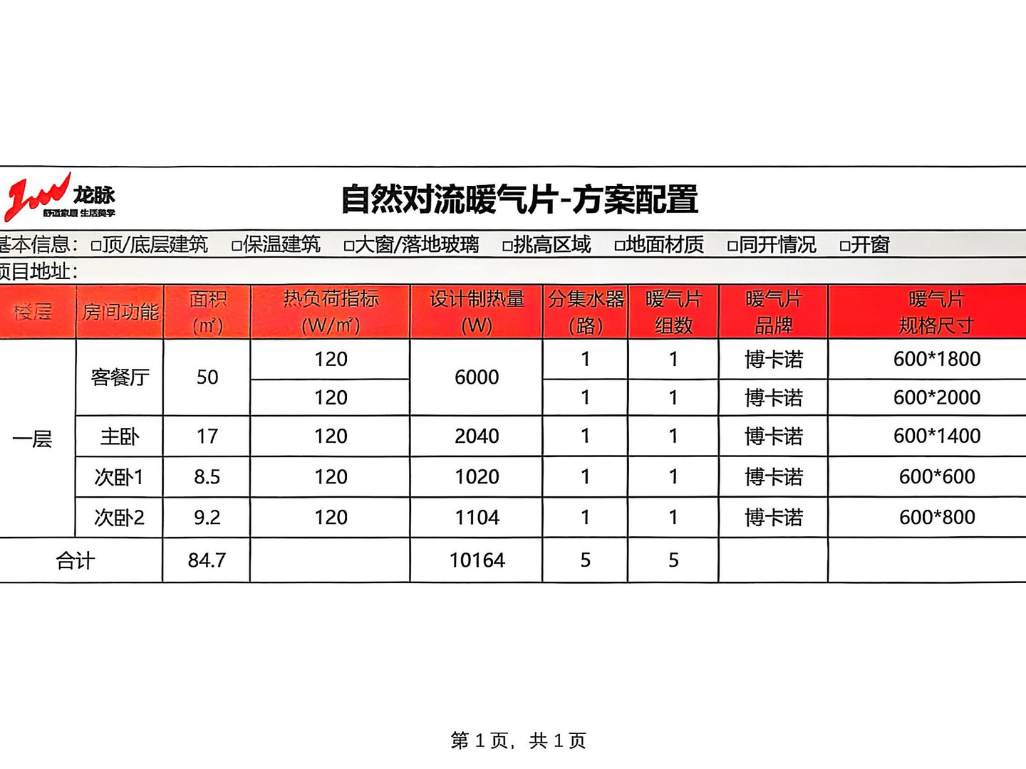 眉山仁寿视高环天清水云庭安置房曼瑞德明装暖气片配置图