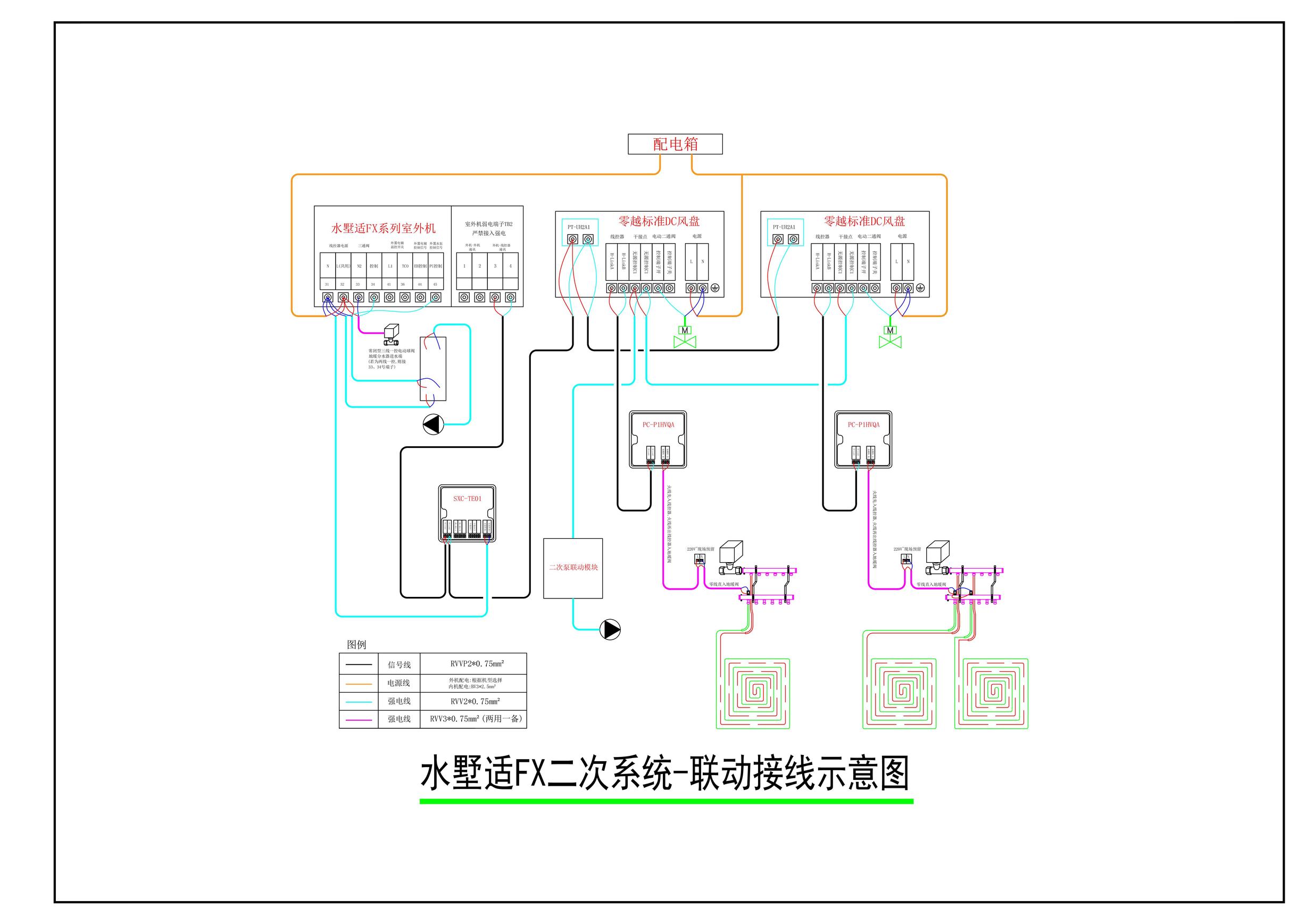 水墅适VF二次系统联动接线图