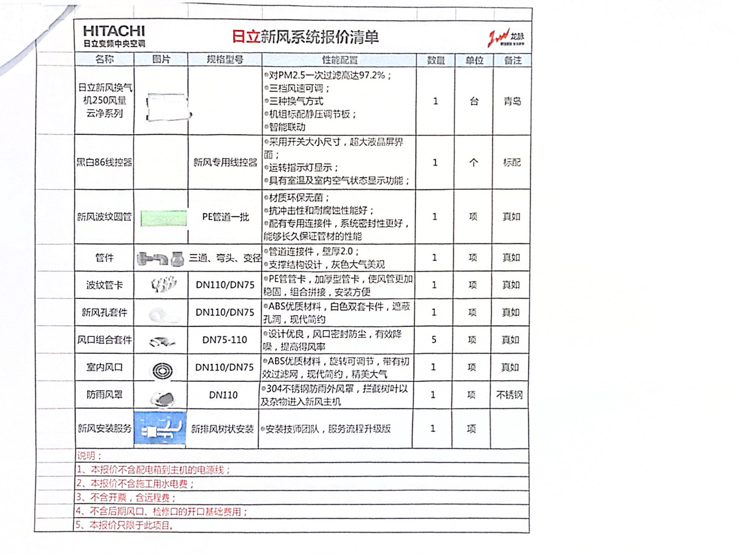 成都金牛区幸福拾光东苑123㎡150风量全热交换新风配置明细实拍