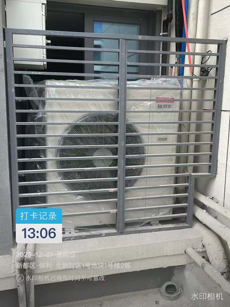 成都市新都区保利北新时区L老师外机安装实拍