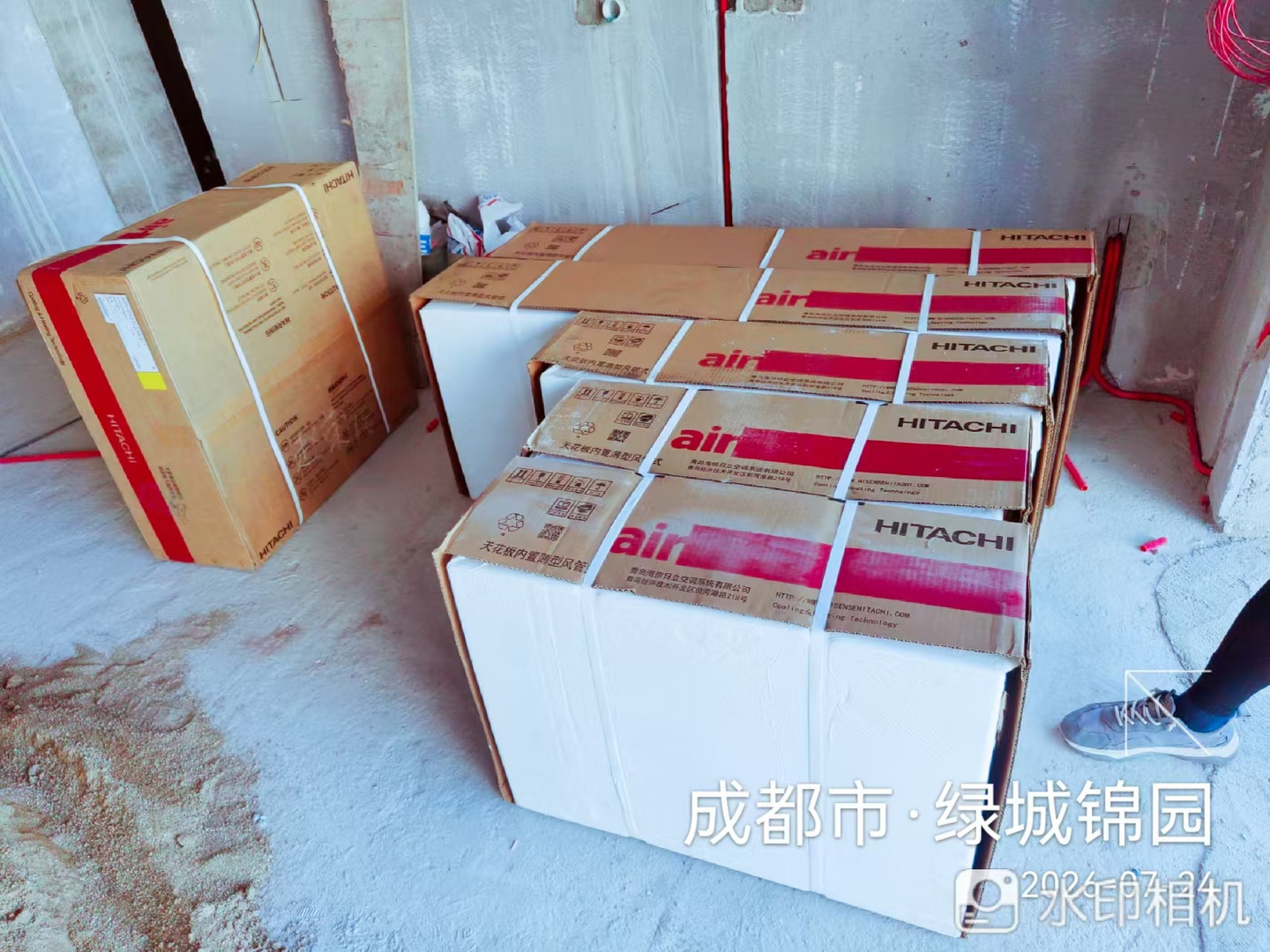 成都成华区绿城锦园崔老师日立舒享空调内机进场实景