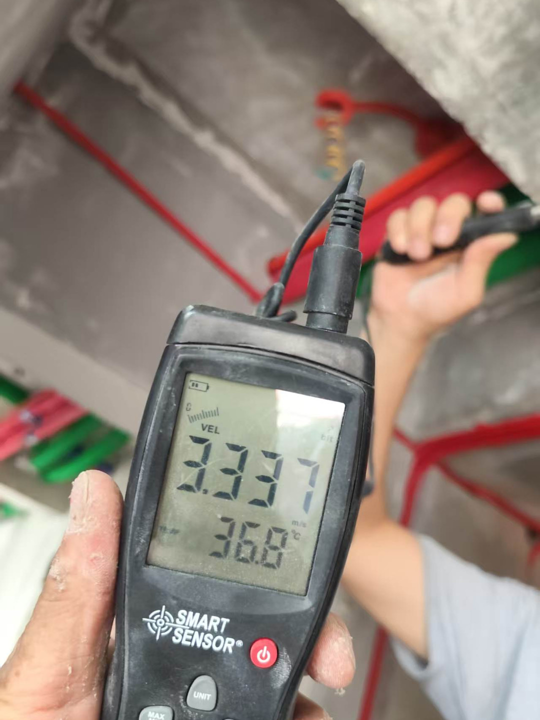 成都成华区绿城锦园崔老师日立云净新风调试实景