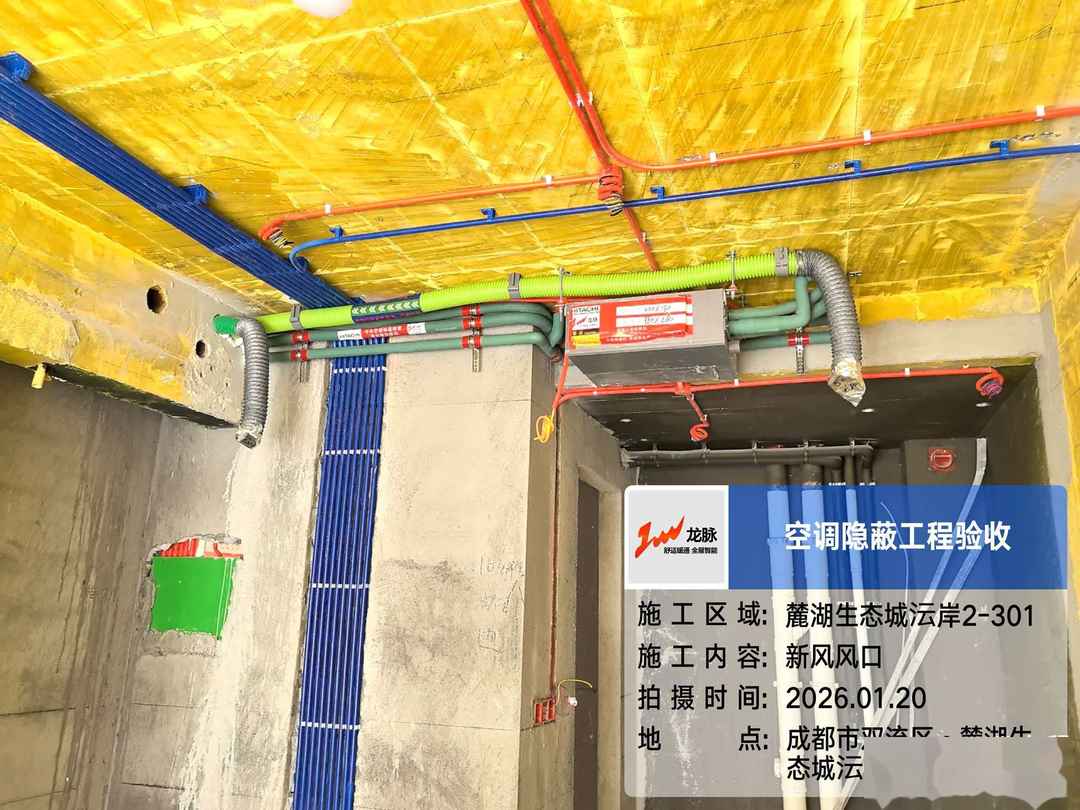 成都市双流区麓湖生态城沄岸-胡老师-内机安装实景-05