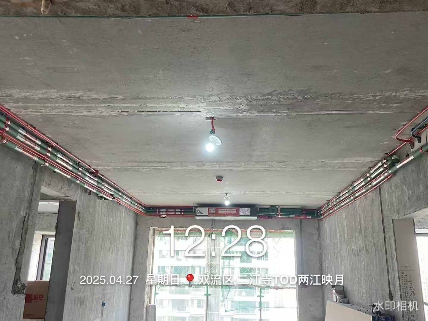 成都双流区两江映月米老师日立中央空调安装照