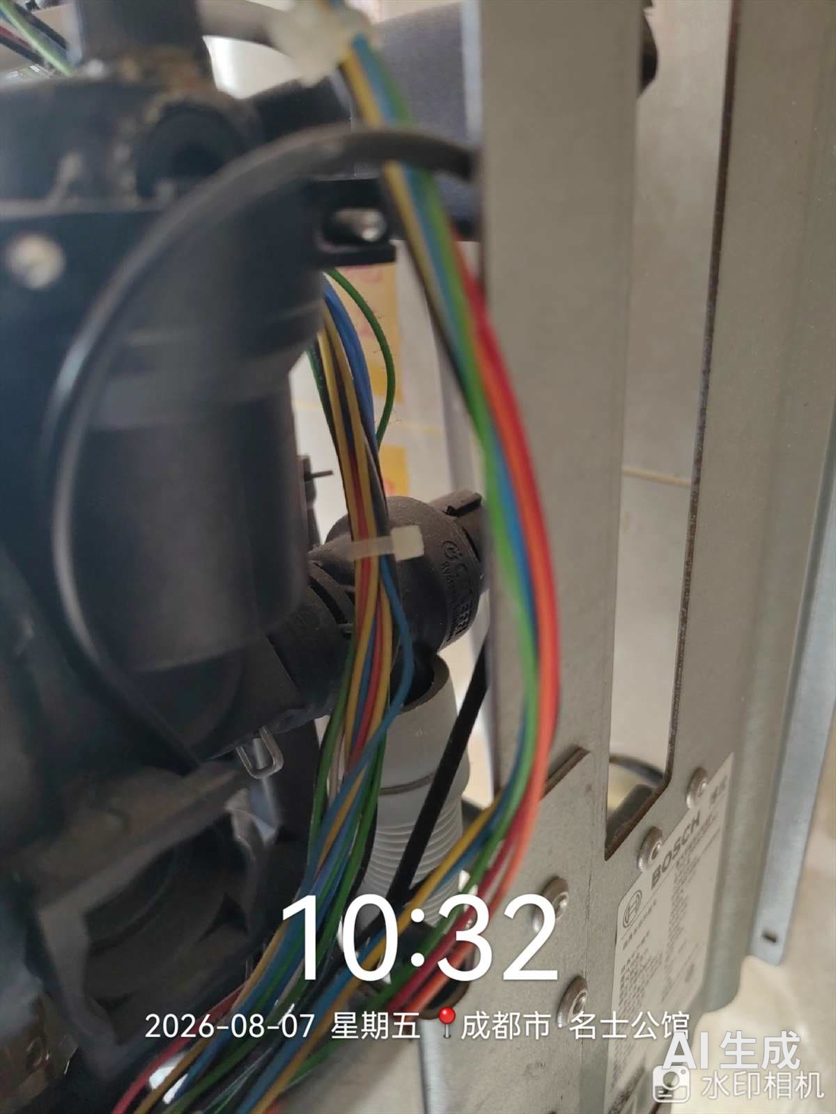 铭仕公馆博世锅炉安全泄压阀检查实拍 龙脉暖通售后
