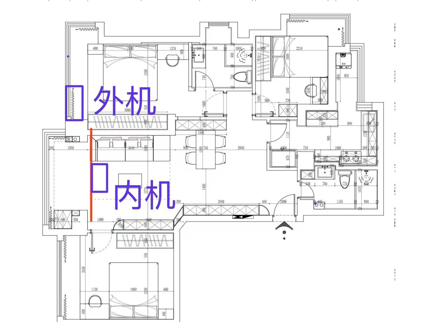 成都南城都汇李老师客餐厅户型图
