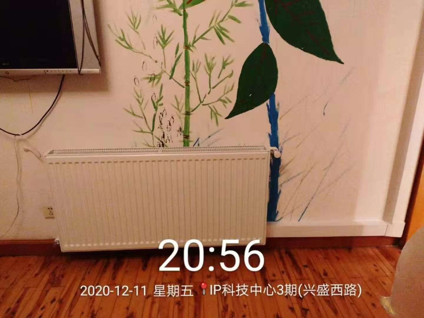 成都市金牛区通力集团宿舍-廖老师-卧室明装暖气片安装实景-02