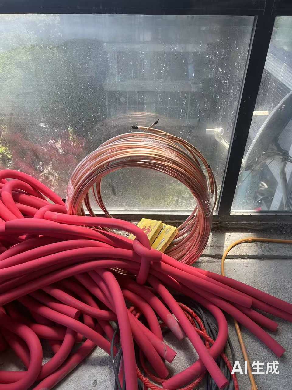 成都·日立中央空调隐蔽工程·材料进场实拍