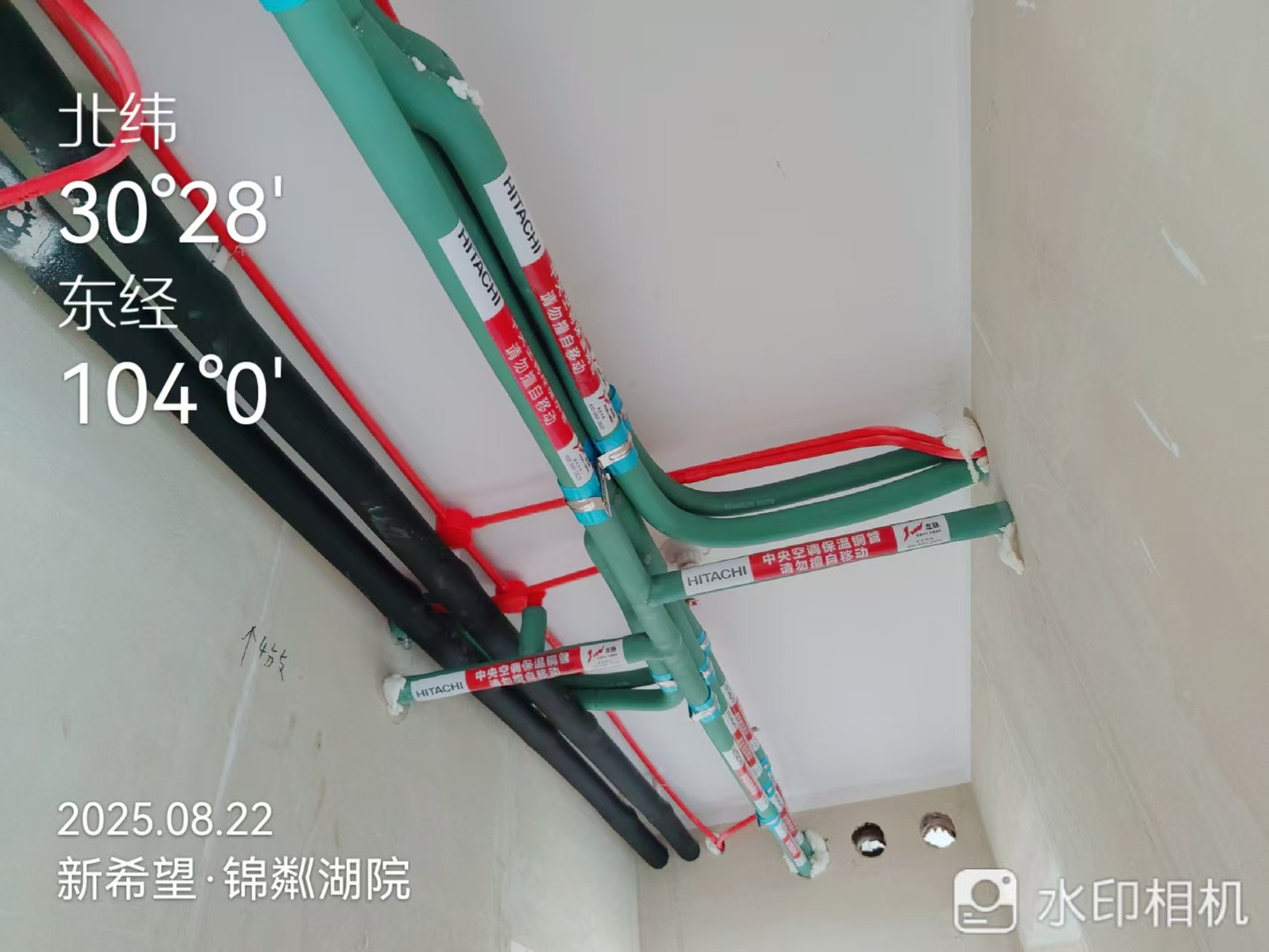 新希望锦粼湖院-辜老师空调管道铺设