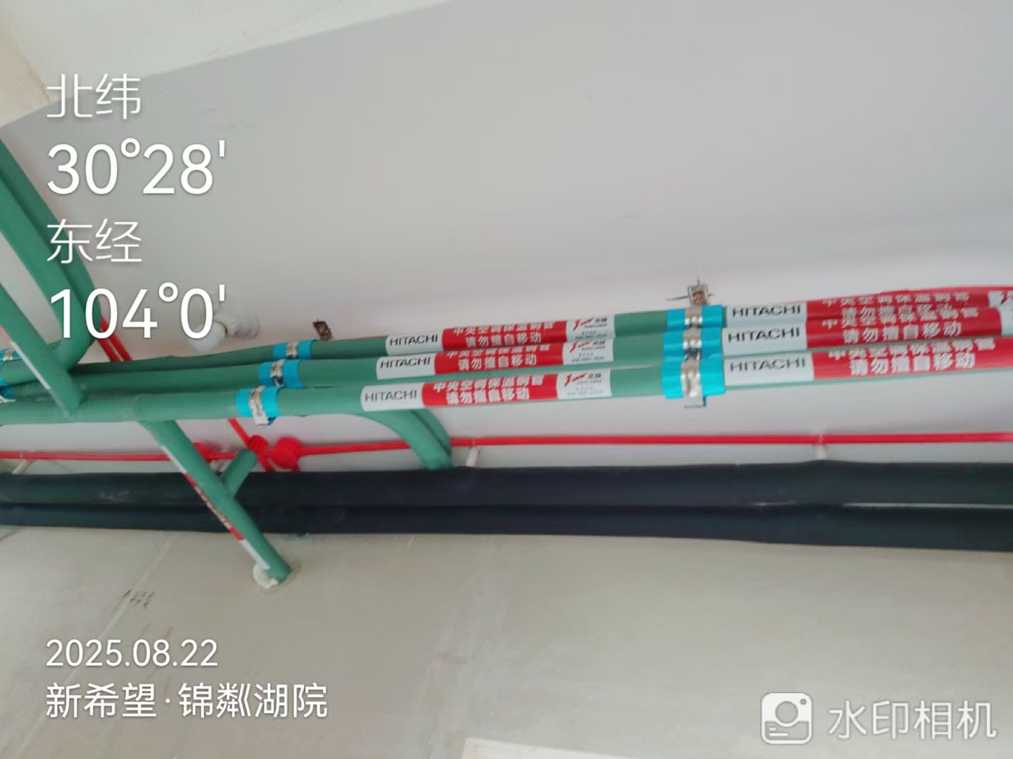 新希望锦粼湖院-辜老师空调管道铺设2