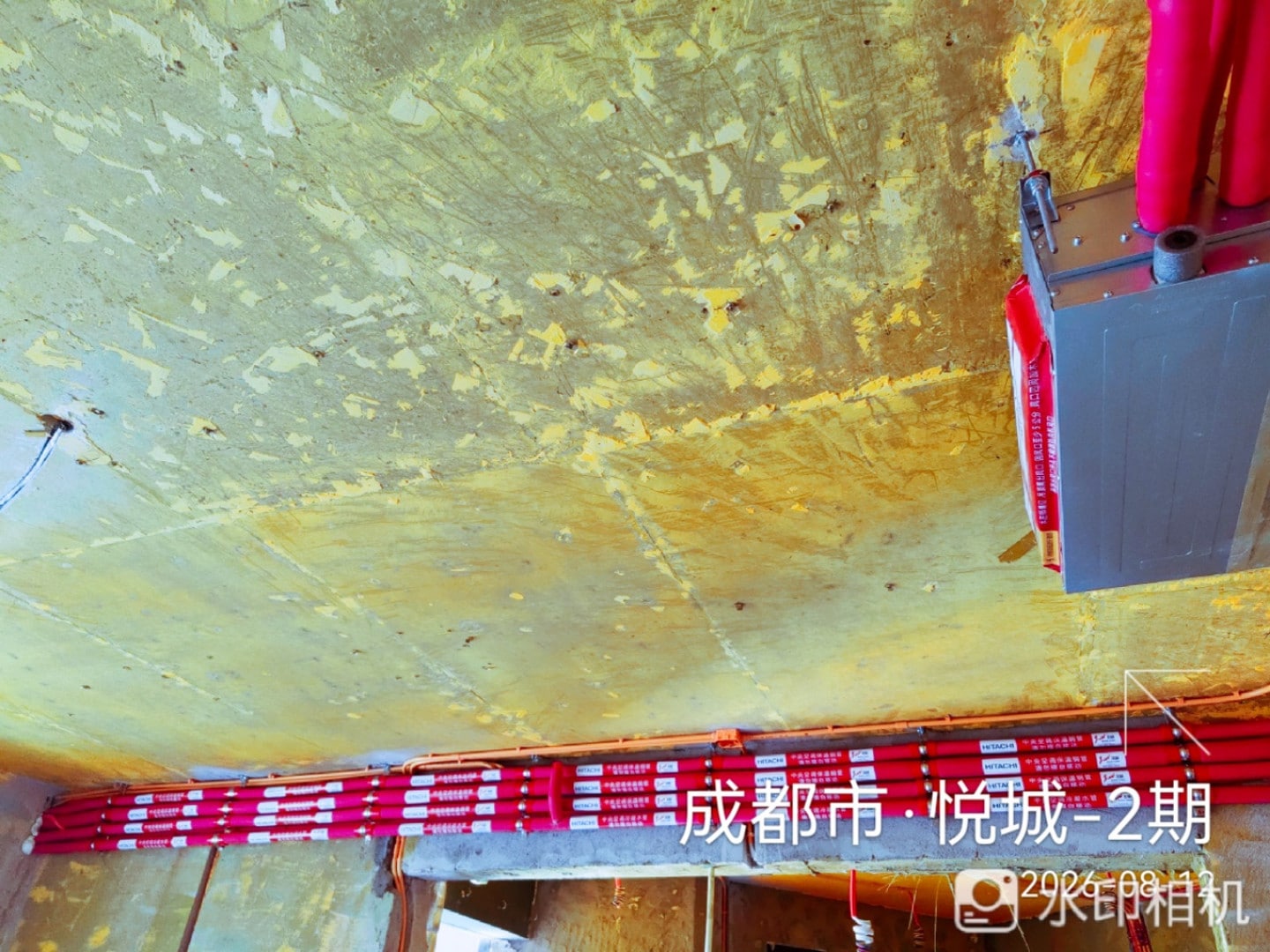 成都双流区航空港悦城二期王先生日立尊睿全效II空调标准走管实景