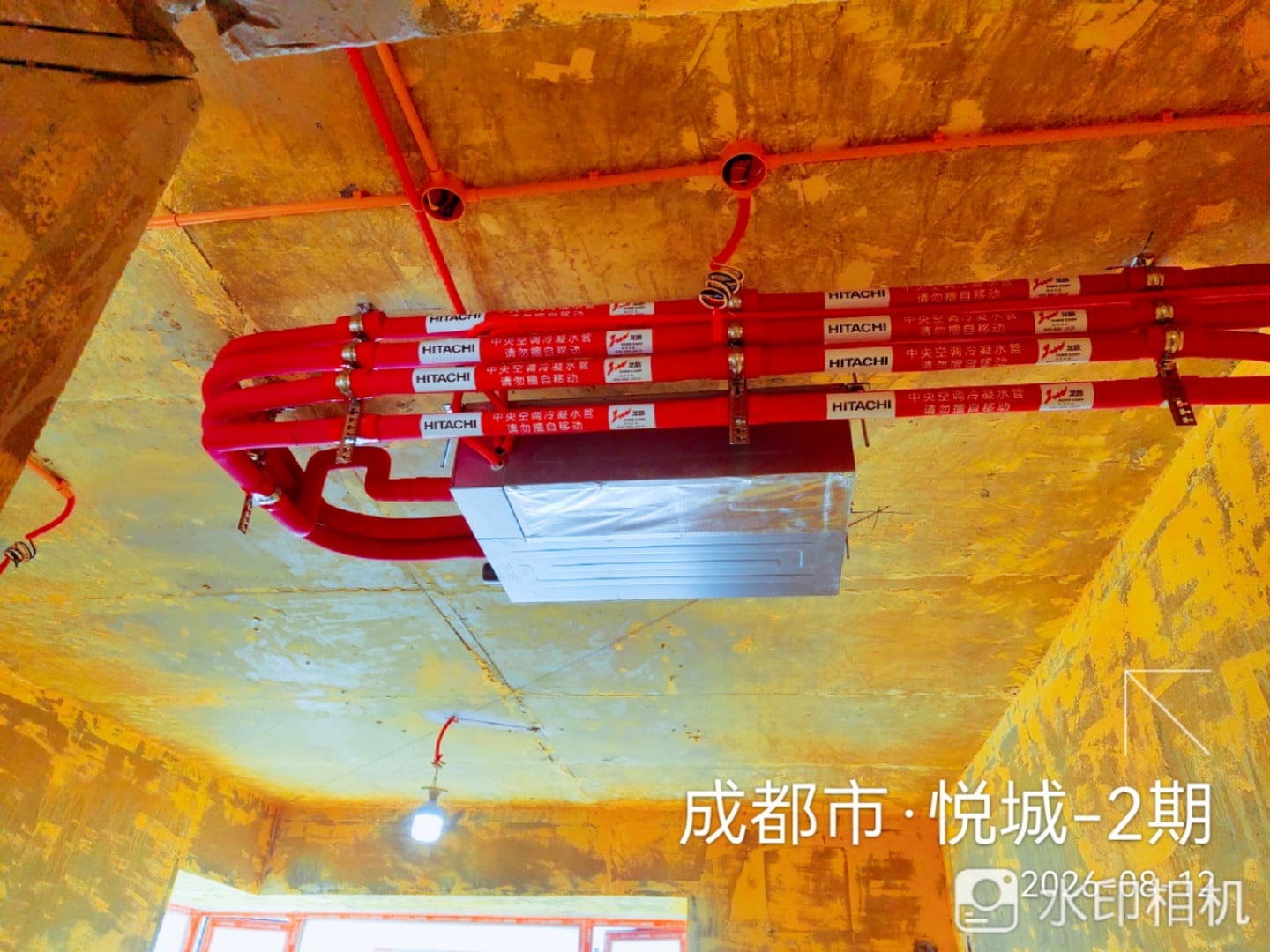 成都双流区航空港悦城二期王先生日立尊睿全效II空调内机安装4实景