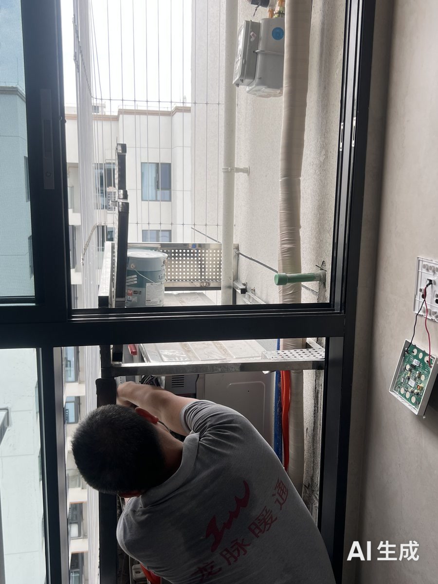 双流银河玺悦和L老师日立智享天氟地水二联供（接主机管道主管部分）