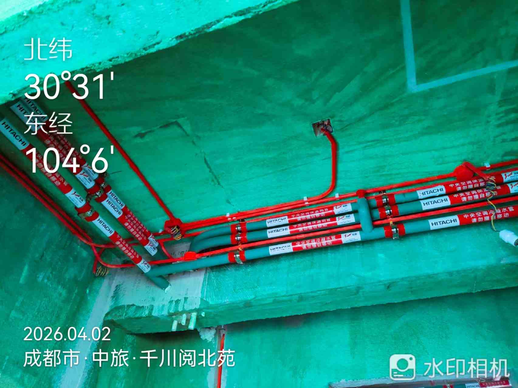 成都市双流区中旅千川阅-张老师-管路走管