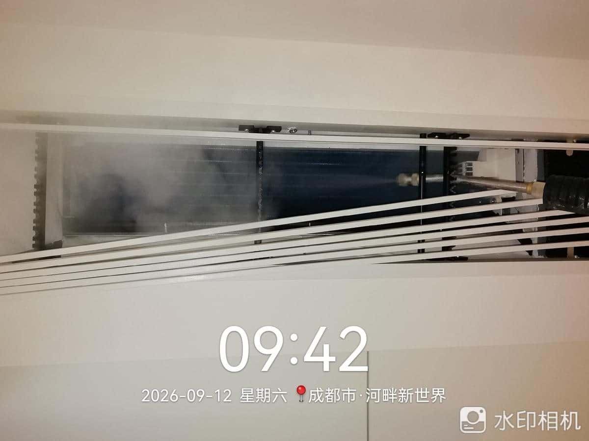 成都双流区河畔新世界-空调高温清洗换热翅片 龙脉暖通售后