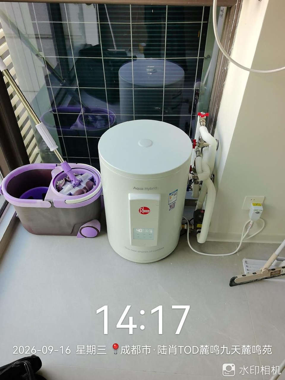 成都双流区麓鸣九天鹿鸣苑-瑞小白中央热水调试 龙脉暖通售后