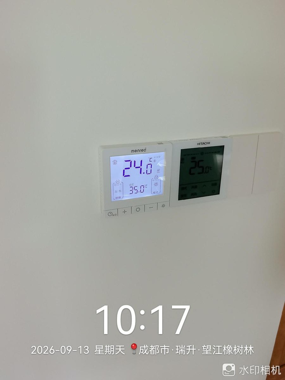 成都橡树林东苑3期-线控器调试现场 龙脉暖通售后