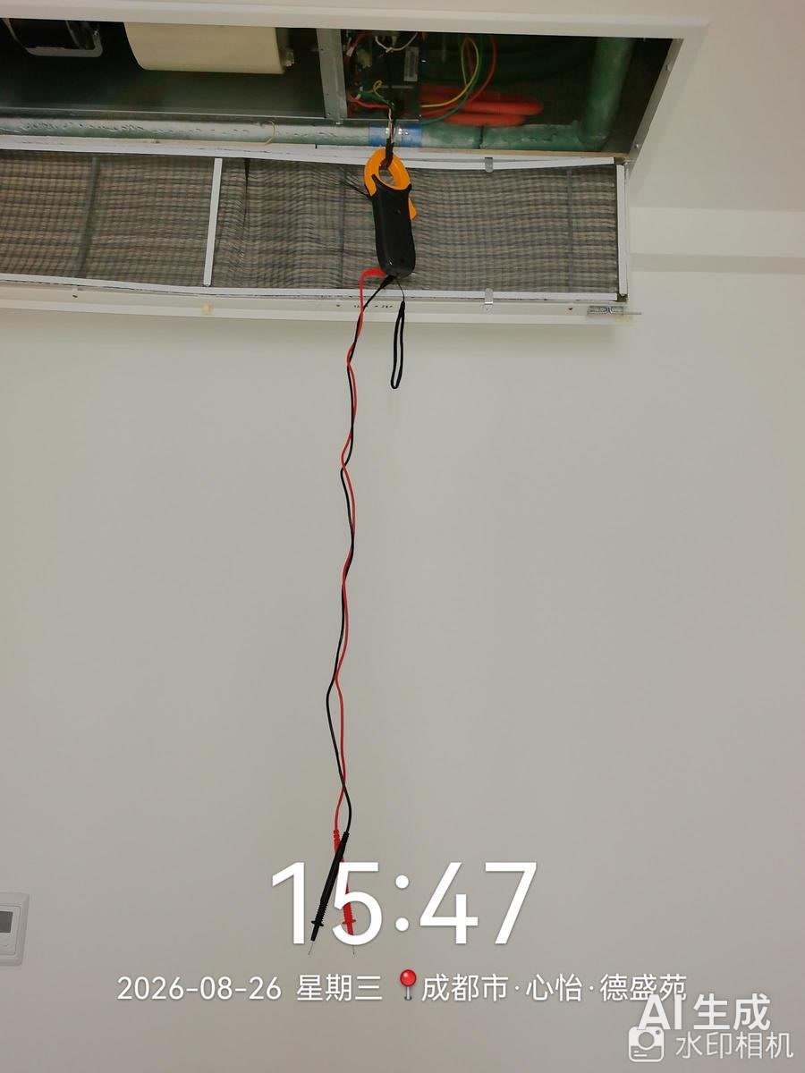 心怡德胜苑-电源线排查 龙脉暖通售后