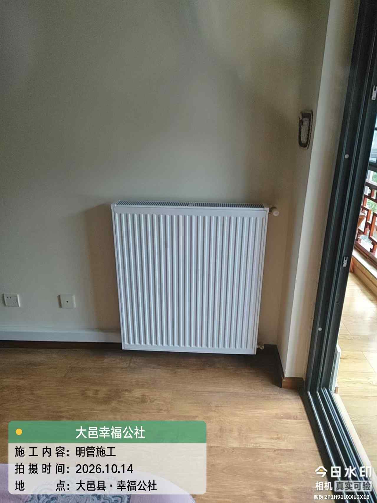 大邑青霞镇幸福公社-杨老师-卧室明装暖气片-03